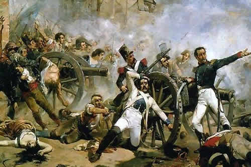 Cuadro de Joaquin Sorolla con Daoiz y Velarde